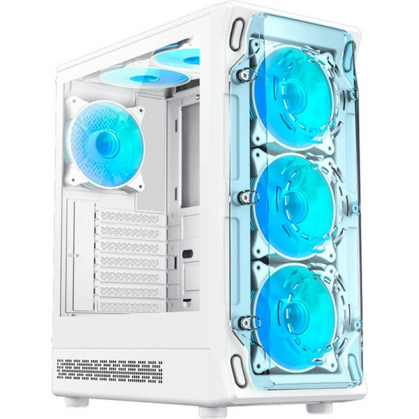 Корпус GameMax Starlight 2 AW, White, без БЖ, Mid Tower, для ATX / MicroATX / Mini-ITX, 1xType-C / 1xUSB 3.0 / 1xUSB 2.0, макс. CPU - 155 мм / VGA - 330 мм, 6x120 мм ARGB, бічна панель із загартованого скла - 2