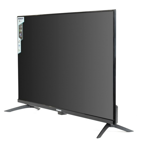 Телевізор 32" Romsat 32HSQ1221T2, Black, LED, 1366х768, 60 Гц, 3500:1, Smart TV (Android 14), DVB-T2/C, Wi-Fi, Bluetooth, RJ45, 2xHDMI, 2xUSB, 2 x 10 Вт, VESA 100x100 - 3