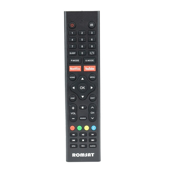 Телевізор 32" Romsat 32HSQ1221T2, Black, LED, 1366х768, 60 Гц, 3500:1, Smart TV (Android 14), DVB-T2/C, Wi-Fi, Bluetooth, RJ45, 2xHDMI, 2xUSB, 2 x 10 Вт, VESA 100x100 - 6