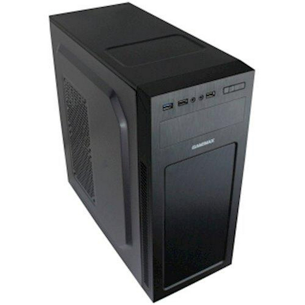 Корпус GameMax MT520-FAN Black, без БЖ, Mid Tower, ATX / Micro ATX / Mini ITX, 2хUSB 2.0, 1хUSB 3.0, 0.5 мм, 4.0кг