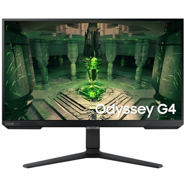 Монітор 27" Samsung Odyssey G4, Black, WLED, IPS, 1920x1080 (16:9), 1 мс, 240 Гц, 400 кд/м², 1000:1, HDR10, 178°/178°, 2xHDMI/DP, VESA 100x100 мм, FreeSync Premium, G-Sync (LS27BG400EIXCI)