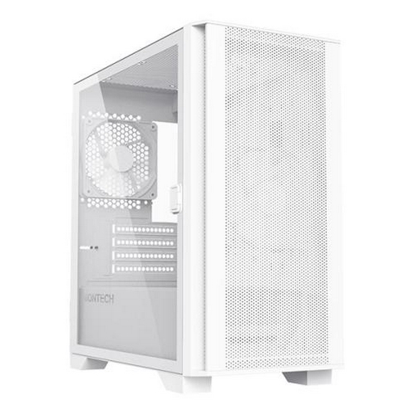 Корпус Montech AIR 100 LITE, White, Mini Tower, без БЖ, для Micro ATX / Mini ITX, 2xUSB 3.0 / 1xUSB 2.0, макс. CPU - 161 мм / GPU - 330 мм, 2x120 мм, бічна панель із загартованого скла
