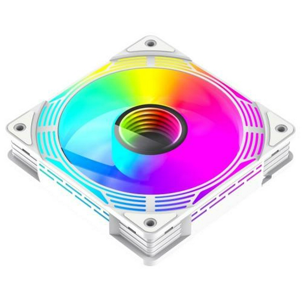 Вентилятор 120 мм, GameMax KF300, White, 3 шт, 120х120х25 мм, RGB підсвічування, 800-1600 об/хв, 31.2 дБ, 4-pin (PWM) / 3-pin (RGB), Hydraulic Bearing, ARGB HUB, пульт ДК (KF300 WH) - 4