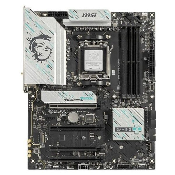 Материнська плата AM5 MSI B850 GAMING PLUS WIFI, B850, 4xDDR5, Int.Video (CPU), 4xSATA3, 3xM.2, 1xPCI-E 5.0 x16, 1xPCI-E 4.0 x16, 2xPCI-E 3.0 x16, ALC897, Realtek 8126VB 5Gb, WiFi 7, Bluetooth 5.4, 9xUSB 3.2 / 8xUSB 2.0, DP, ATX - 2