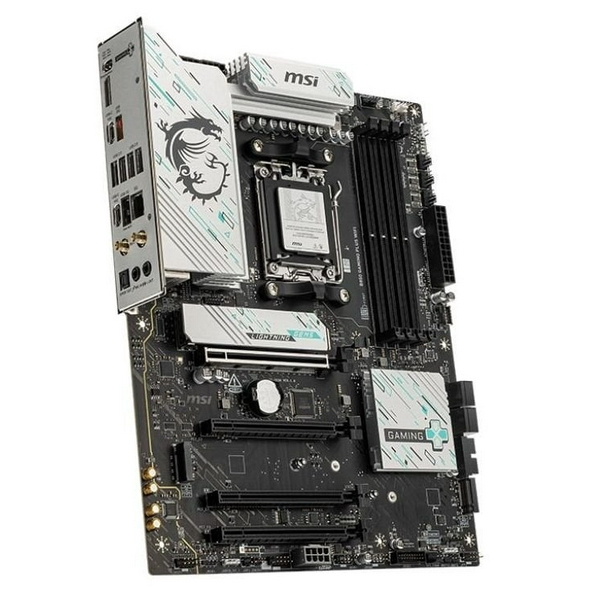 Материнська плата AM5 MSI B850 GAMING PLUS WIFI, B850, 4xDDR5, Int.Video (CPU), 4xSATA3, 3xM.2, 1xPCI-E 5.0 x16, 1xPCI-E 4.0 x16, 2xPCI-E 3.0 x16, ALC897, Realtek 8126VB 5Gb, WiFi 7, Bluetooth 5.4, 9xUSB 3.2 / 8xUSB 2.0, DP, ATX - 4