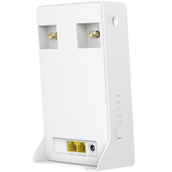 Модем 4G Mercusys MB130-4G, White, 2.4 ГГц / 5 ГГц, (300 Мб/с / 867 Мб/с), LAN, WAN, Wi-Fi, 3G, 4G/LTE - 2