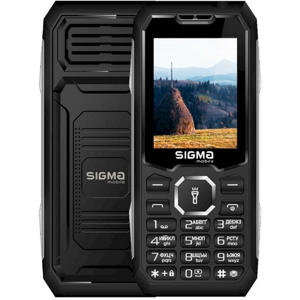 Мобільний телефон Sigma mobile X-style 341 BRO Black, 2 Nano-SIM, дисплей 2.4" кольоровий (240x320), моноблок, підтримка microSD (max 32Gb), FM, BT, 4050 mAh