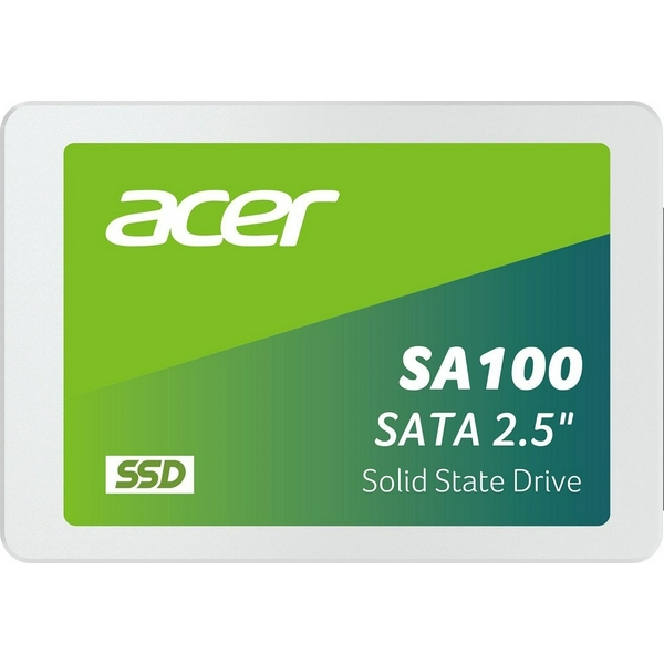 Твердотільний накопичувач SSD 480Gb, Acer SA100, SATA3, 2.5", 3D TLC, 560/500 МБ/с (BL.9BWWA.103)