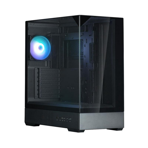 Корпус Zalman P40 Prism, Black, Mid Tower, без БП, для ATX / Micro ATX / Mini ITX, 1xType-C / 2xUSB 3.0, макс. CPU - 165 мм / VGA - 420 мм, 1x120 мм ARGB, бічна, верхня та передня панелі із загартованого скла