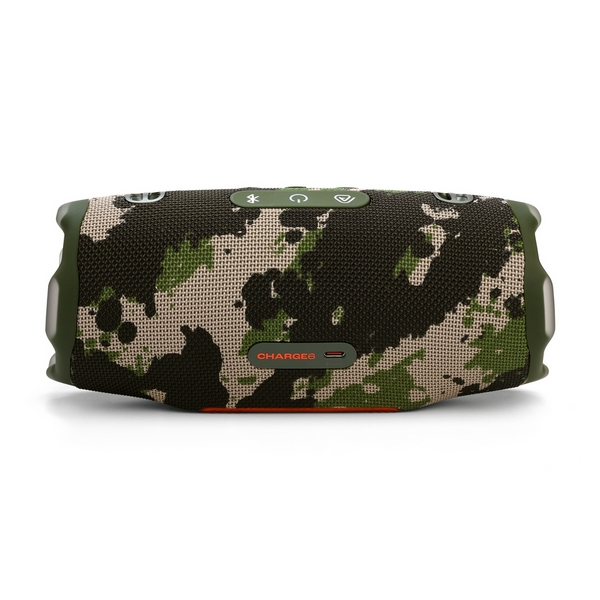 Колонка портативна 2.0 JBL Charge 6, Squad, 45 Вт (30Вт + 15Вт), Bluetooth 5.1, IP67, технологія "PartyBoost", USB Type-C, акумулятор 4722 mAh (JBLCHARGE6SQUAD) - 4