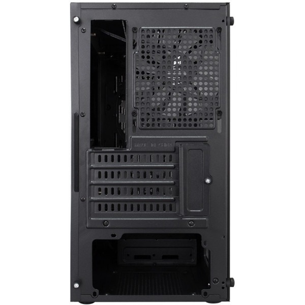 Корпус 1stPlayer BS-2-BK-3F1, Black, без БЖ, Mini Tower, Micro ATX / Mini ITX, 1xUSB 3.0 / 2xUSB 2.0, макс. CPU - 155 мм / VGA - 285 мм, 3x120 мм RGB, бічна панель із загартованого скла - 5