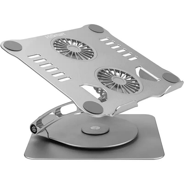 Підставка для ноутбука до 17.3" OfficePro LS111B, Black, алюміній/силікон, регулювання нахилу - 2