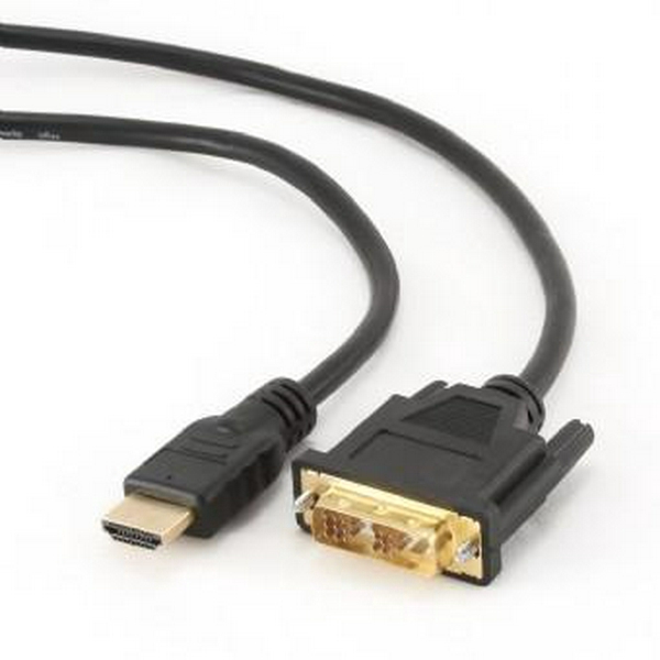 Кабель HDMI (M) - DVI-D (M, 18-pin), 1.8 м, Black, Cablexpert (CC-HDMI-DVI-6) - 2