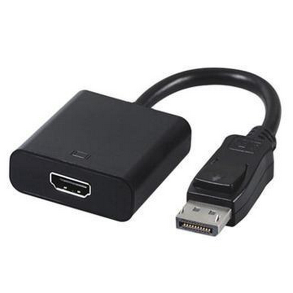 Перехідник DisplayPort (M) - HDMI (F), Cablexpert, Black, 10 см (A-DPM-HDMIF-002)