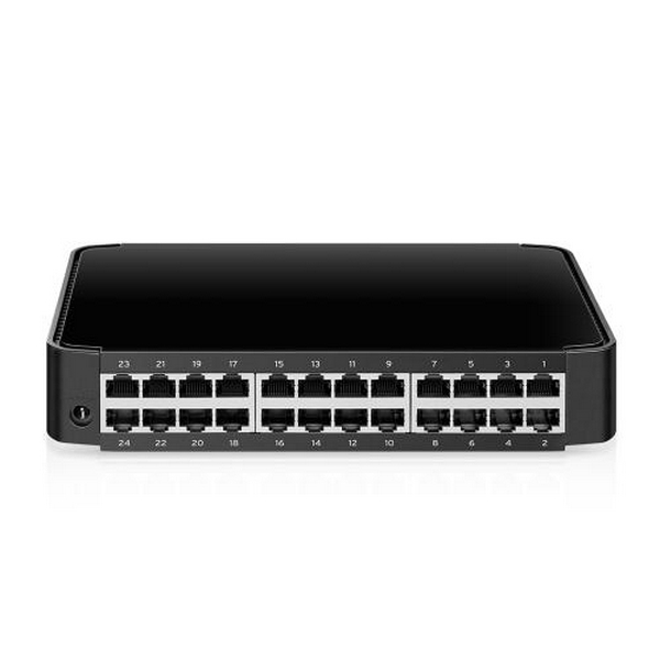 Комутатор TP-LINK TL-SF1024M, 24x10/100 Mb/s, пластмасовий корпус, некерований - 3