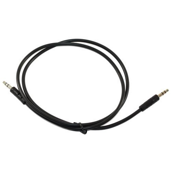 Кабель AUX звуковий, 3.5 мм (M) - 3.5 мм (M), 0.8 м, Black, Atcom (17434)