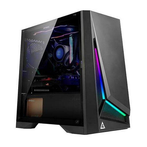 Корпус Antec DP301M, Black, Mini Tower, без БЖ, для Micro ATX / Mini ITX, бічна панель із загартованого скла, 1x120 мм Fan (0-761345-80020-4)