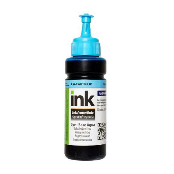 Чорнило ColorWay Epson 673, Light Cyan, L800/L805/L810/L850/L1800, 100 мл, водорозчинне (CW-EW810LC01)