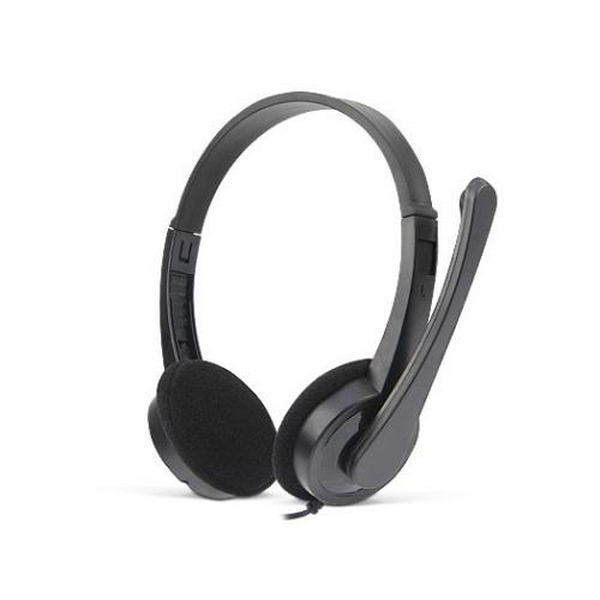 Навушники REAL-EL GD-011MV, Black, 2 x Mini jack 3.5 мм, накладні, поворотний мікрофон, кабель 1.5 м (GD-011MV) - 2