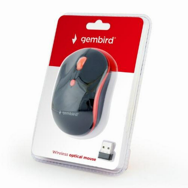 Миша Gembird MUSW-4B-03-R бездротова, Black/Red, dpi:1600, USB, 2xAAА (MUSW-4B-03-R) - 3