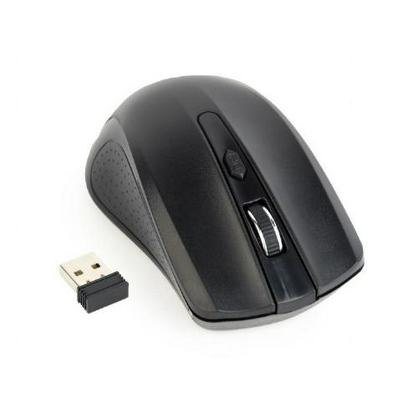 Миша Gembird MUSW-4B-04 бездротова, Black, dpi:1600, USB, 2xAAА (MUSW-4B-04)