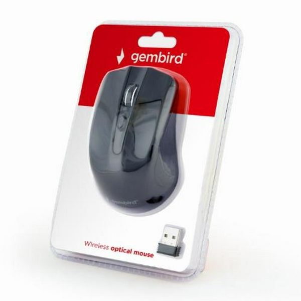 Миша Gembird MUSW-4B-04 бездротова, Black, dpi:1600, USB, 2xAAА (MUSW-4B-04) - 3