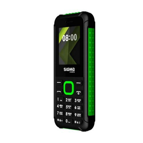 Мобільний телефон Sigma mobile X-style 18 Track, Black/Green, 2 Mini-SIM, дисплей 1.77" кольоровий (128x160), моноблок, підтримка microSD (max 32GB), FM, 1000 mAh - 2