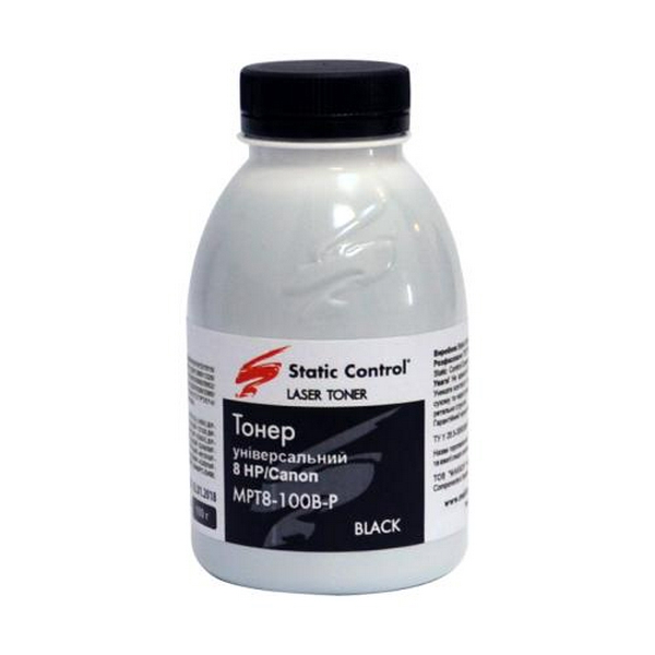 Тонер HP Universal 1010/1200/2100/4000/5000, 100 г, Static Control (MPT8-100B-P)