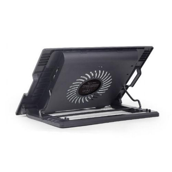 Підставка для ноутбука до 17" Gembird NBS-1F17T-01, Black, 1x150 мм fan, розмір - 370х265х33 мм, 578 г - 3