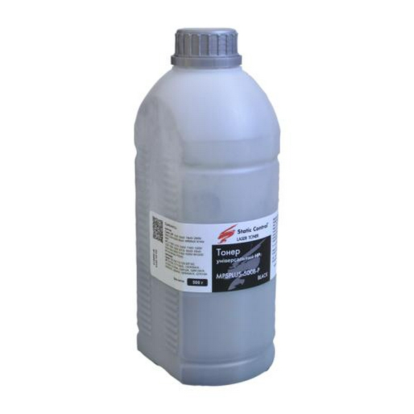Тонер HP Universal 1200/1300/2100/2200/4200/4300/5000/9000, P2035/2055/3015, 500 г, Static Control (MPSPLUS-500B-P)