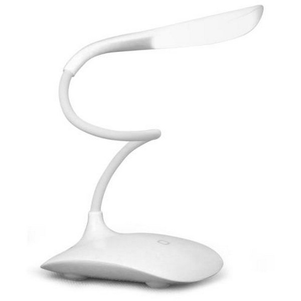 Лампа настільна ColorWay Portable & Flexible, White, із вбудованим акумулятором, сенсорне керування, 14 LED SMD, 115 лм, 500 mAh (CW-DL06FPB-W) - 2