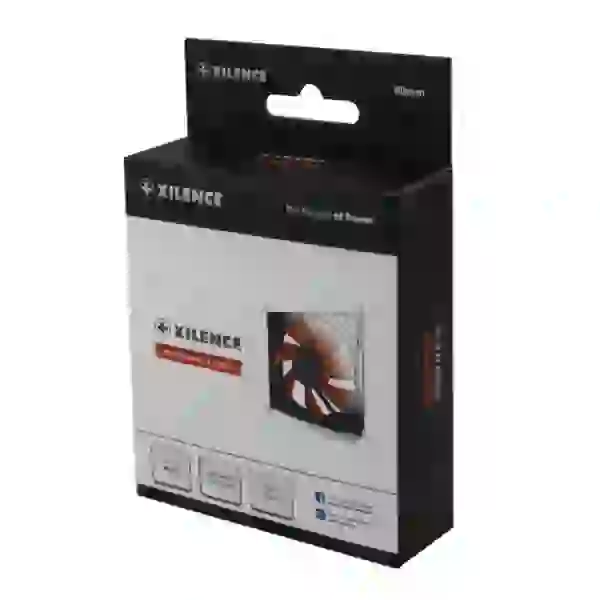 Вентилятор 80 мм, Xilence XF037, Black/Red, гідродинамічний підшипник, 80x80x25 мм, 1500 об/хв, 17.5 dB, 3-pin/Molex - 3