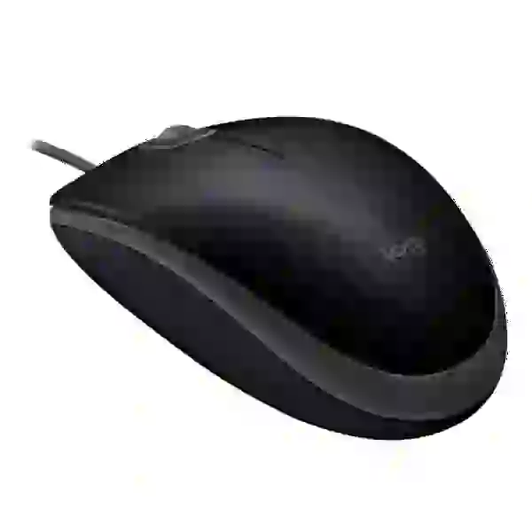 Миша Logitech B110 Silent, Black, USB, оптична, 1000 dpi, 3 кнопки, 1.8 м (910-005508)