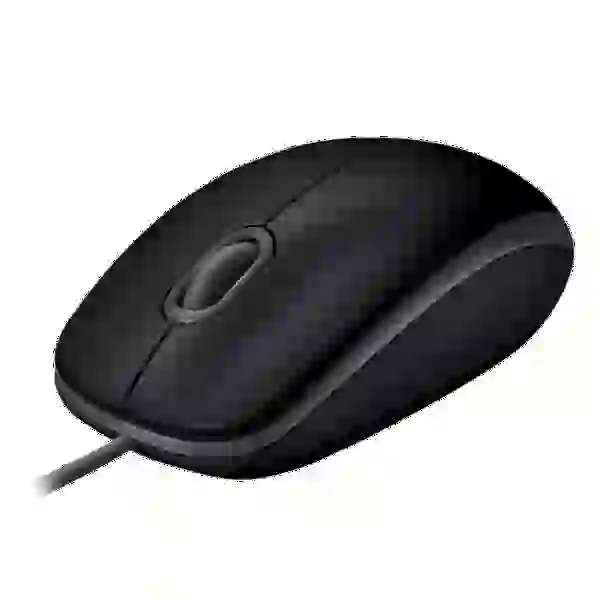 Миша Logitech B110 Silent, Black, USB, оптична, 1000 dpi, 3 кнопки, 1.8 м (910-005508) - 2