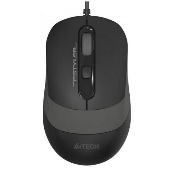 Миша A4Tech Fstyler FM10S 1600dpi Black+Grey, USB, безшумна (FM10S Grey)