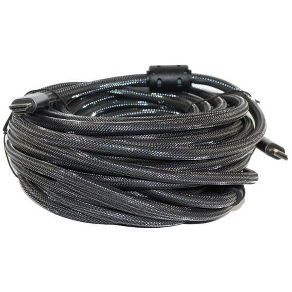 Кабель HDMI (M) - HDMI (M), 15 м, Black, Atcom, V2.1, активний (23715)