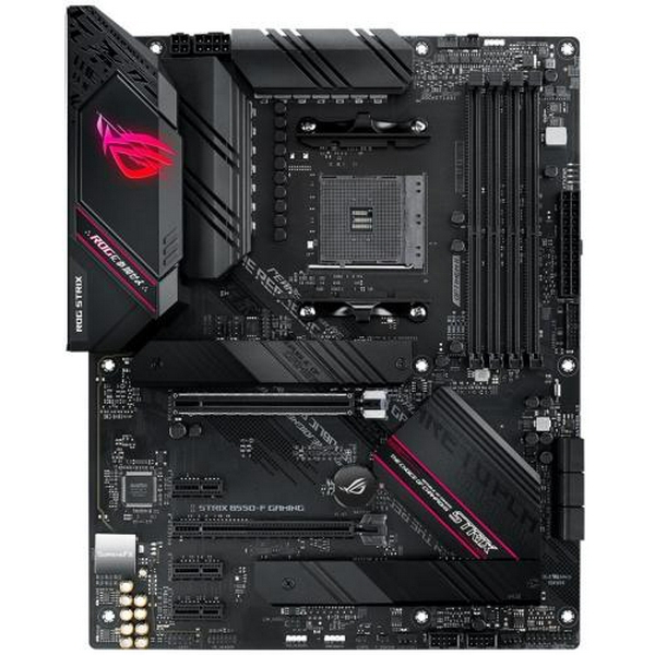 Мат.плата AM4 (B550) Asus ROG STRIX B550-F GAMING, B550, 4xDDR4, CrossFire, Int.Video(CPU), 6xSATA3, 2xM.2, 1xPCI-E 16x 4.0, 1xPCI-E 16x 3.0, 3xPCI-E 1x 3.0, ROG SupremeFX, I225-V, 8xUSB3.2/4xUSB2.0, HDMI/DP, ATX - 2