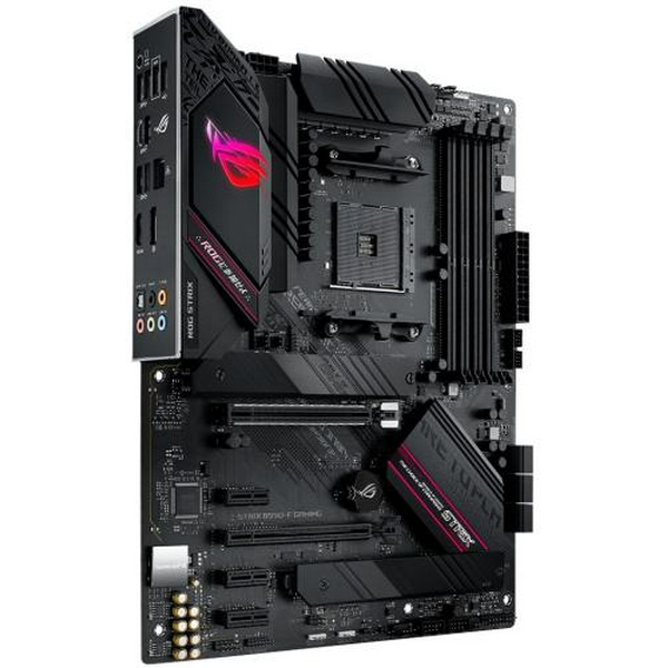 Мат.плата AM4 (B550) Asus ROG STRIX B550-F GAMING, B550, 4xDDR4, CrossFire, Int.Video(CPU), 6xSATA3, 2xM.2, 1xPCI-E 16x 4.0, 1xPCI-E 16x 3.0, 3xPCI-E 1x 3.0, ROG SupremeFX, I225-V, 8xUSB3.2/4xUSB2.0, HDMI/DP, ATX - 3