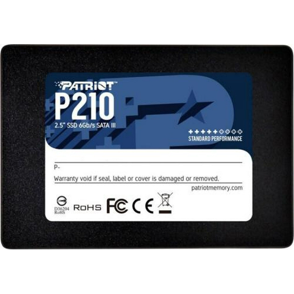 Твердотільний накопичувач SSD 512Gb, Patriot P210, SATA3, 2.5", 3D TLC, 520/430 МБ/с (P210S512G25)
