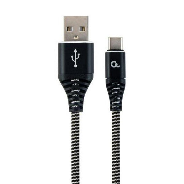 Кабель USB AM - Type-C, 1 м, Black, Cablexpert, 2.1A (CC-USB2B-AMCM-1M-BW)
