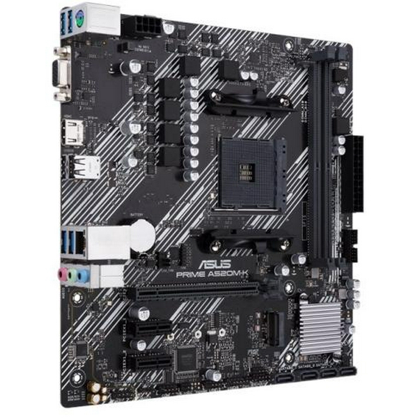 Мат.плата AM4 (A520) Asus PRIME A520M-K, A520, 2xDDR4, Int.Video(CPU), 4xSATA3, 1xM.2, 1xPCI-E 16x 3.0, 2xPCI-E 1x 3.0, ALC887, RTL8111H, 6xUSB3.2/6xUSB2.0, VGA/HDMI, MicroATX - 3
