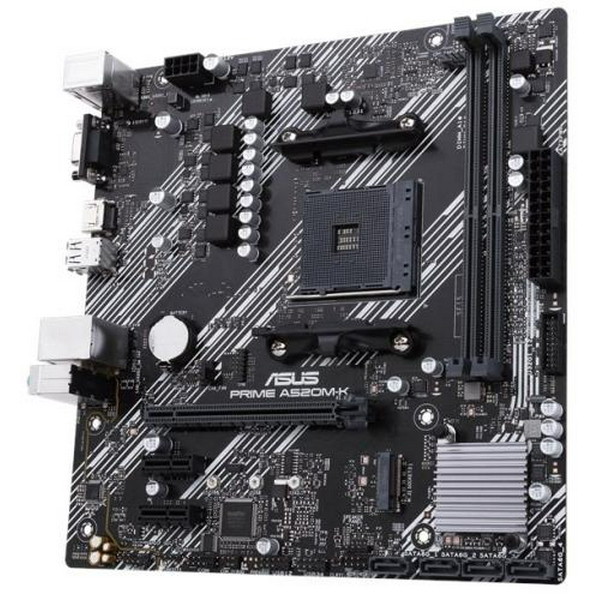 Мат.плата AM4 (A520) Asus PRIME A520M-K, A520, 2xDDR4, Int.Video(CPU), 4xSATA3, 1xM.2, 1xPCI-E 16x 3.0, 2xPCI-E 1x 3.0, ALC887, RTL8111H, 6xUSB3.2/6xUSB2.0, VGA/HDMI, MicroATX - 5