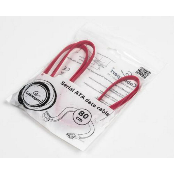 Кабель SATA, Red, 50 см, Cablexpert, із засувками (CC-SATAM-DATA) - 3