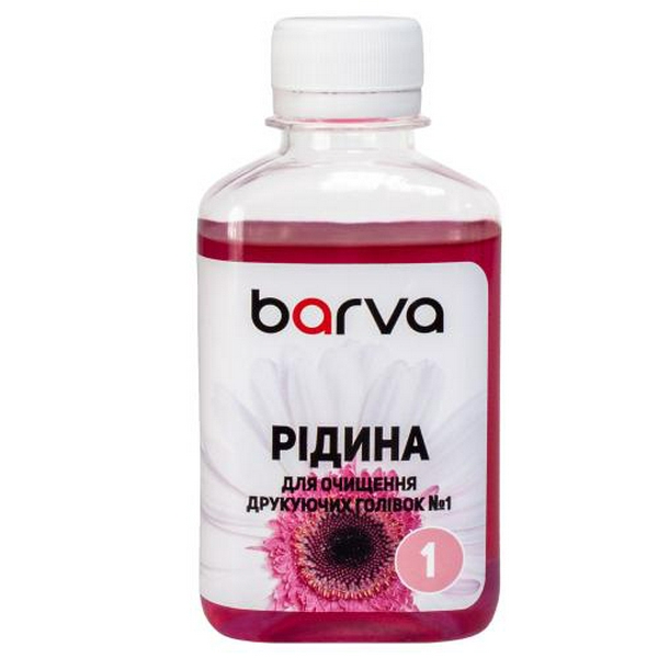 Рідина для очищення Barva, водорозчинних чорнил Epson, 180 мл (F5-018)