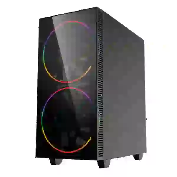 Корпус GameMax Black Hole, без БЖ, Midi Tower, ATX / Micro ATX / Mini ITX, USB 3.0, USB 2.0, 2x200 мм LED, 421x210x460 мм, 0.5 мм, 5.9кг - 3