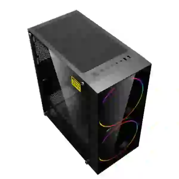 Корпус GameMax Black Hole, без БЖ, Midi Tower, ATX / Micro ATX / Mini ITX, USB 3.0, USB 2.0, 2x200 мм LED, 421x210x460 мм, 0.5 мм, 5.9кг - 6