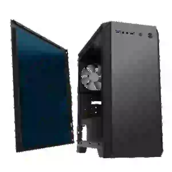 Корпус GameMax Silent Hill Black, без БЖ, Mid Tower, Micro ATX / Mini ITX, 1хUSB 3.0, 1хUSB 2.0, 1х120 мм, 392х188х405 мм, 0.6 мм, 3.6 кг (H606) - 5