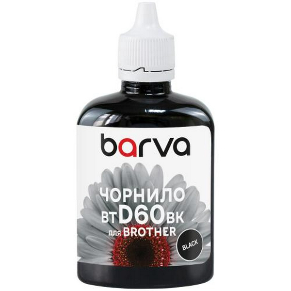 Чорнило Barva Brother BT-D60BK, Black, DCP-T310/T510/T710, 100 мл, водорозчинне (BBTD60-743)