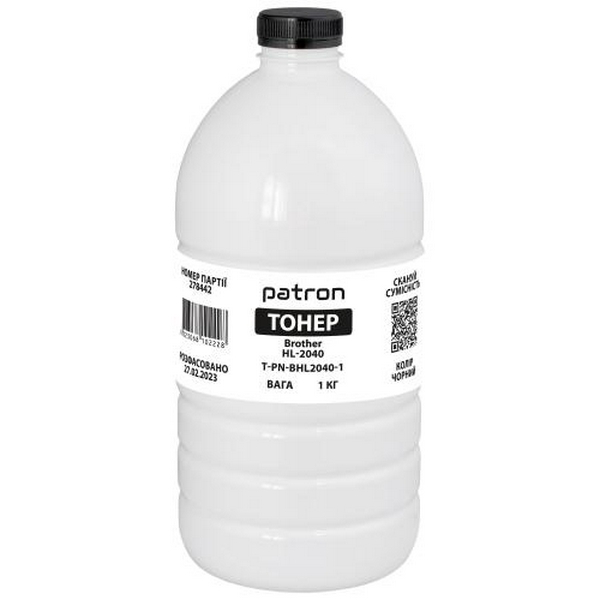 Тонер Brother HL-2030/2040/2070/5240/5250/5270/5280, 1 кг, Patron (PN-BHL2040-1)