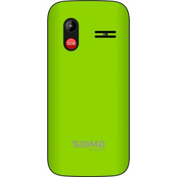 Мобільний телефон Sigma mobile Comfort 50 HIT2020, Green, "бабусефон", 2 Mini-SIM + Micro-SIM, дисплей 1.77" кольоровий (128x160), моноблок, SC6531E, підтримка MicroSD (до 32 ГБ), FM-радіо, ліхтарик, BT, Cam 0.3Mp, 1450 mAh - 3
